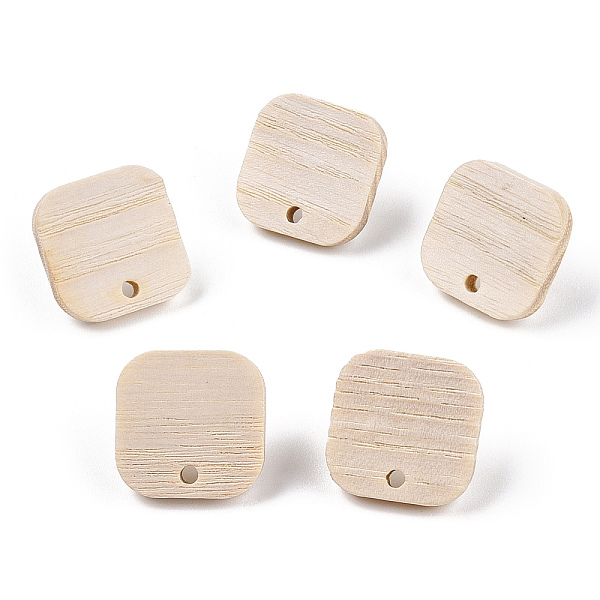 PandaHall Ash Wood Stud Earring Findings, with 304 Stainless Steel Pin, Square, 16.5x16.5mm, Hole: 1.8mm, Pin: 0.7mm Wood Square
PandaHall Ash Wood Stud Earring Findings, with 304 Stainless Steel Pin, Square, 16.5x16.5mm, Hole: 1.8mm, Pin: 0.7mm Wood Square