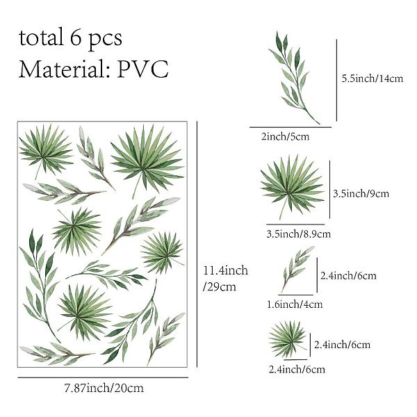 PandaHall PVC Wall Stickers, Rectangle, for Home Living Room Bedroom Decoration, Leaf Pattern, 290x195mm, 6pcs/set Plastic Leaf
PandaHall PVC Wall Stickers, Rectangle, for Home Living Room Bedroom Decoration, Leaf Pattern, 290x195mm, 6pcs/set Plastic Leaf
