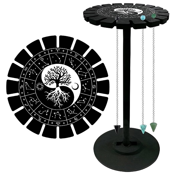 PandaHall CRASPIRE 3Pcs Natural & Synthetic Mixed Gemstone Pointed Dowsing Pendulums, with 1Set Wooden Wheel Display Shelf, Yin-yang, 240mm...
PandaHall CRASPIRE 3Pcs Natural & Synthetic Mixed Gemstone Pointed Dowsing Pendulums, with 1Set Wooden Wheel Display Shelf, Yin-yang, 240mm...