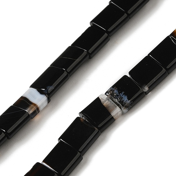 PandaHall Natural Black Agate Beads Strands, 2-Hole, Dyed, Rectangle, 5.5~6x5x2.5mm, Hole: 0.9mm, about 69~70pcs/strand, 15.12~15.2 inch...
PandaHall Natural Black Agate Beads Strands, 2-Hole, Dyed, Rectangle, 5.5~6x5x2.5mm, Hole: 0.9mm, about 69~70pcs/strand, 15.12~15.2 inch...