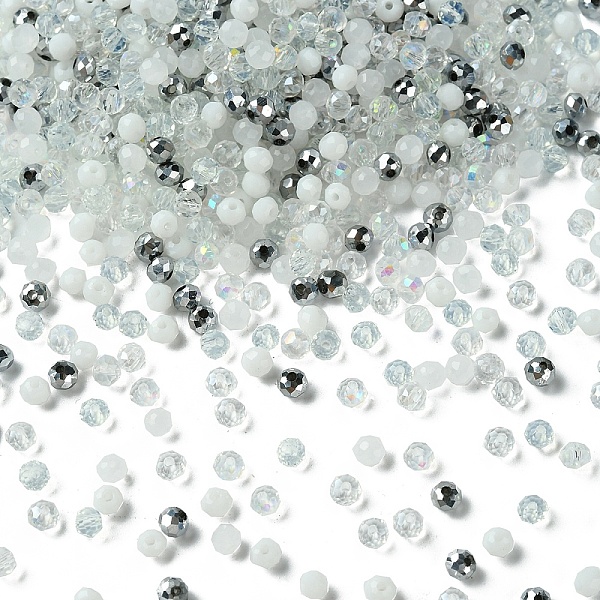 PandaHall Glass Beads, Mixed Style, Faceted Rondelle, White, 4x3.5mm, Hole: 1mm, about 500pcs/bag Glass Rondelle White
PandaHall Glass Beads, Mixed Style, Faceted Rondelle, White, 4x3.5mm, Hole: 1mm, about 500pcs/bag Glass Rondelle White