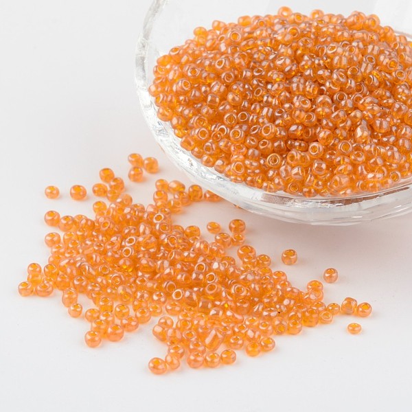PandaHall Glass Seed Beads, Transparent Colours Luster, Round, Orange, Size: about 3mm in diameter, hole: 1mm, about 1097pcs/50g Glass...
PandaHall Glass Seed Beads, Transparent Colours Luster, Round, Orange, Size: about 3mm in diameter, hole: 1mm, about 1097pcs/50g Glass...