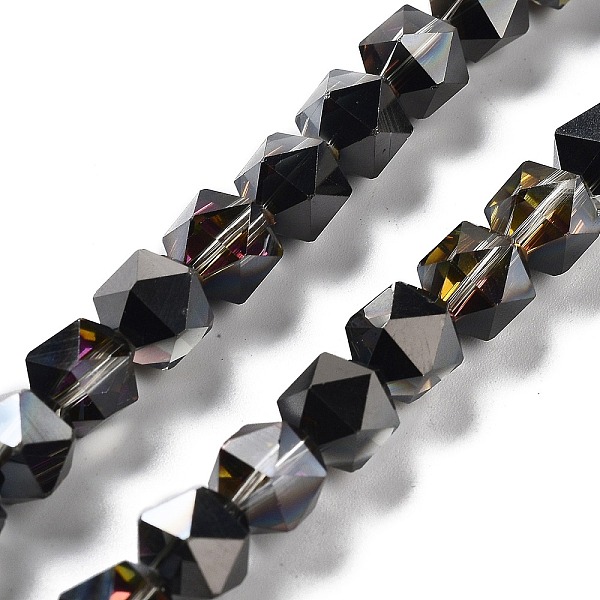 PandaHall Electroplate Glass Beads Strands, Half Plated, Polygon, Black, 9x9x9mm, Hole: 1.4mm, about 60pcs/strand, 22.44''(57cm) Glass...
PandaHall Electroplate Glass Beads Strands, Half Plated, Polygon, Black, 9x9x9mm, Hole: 1.4mm, about 60pcs/strand, 22.44''(57cm) Glass...