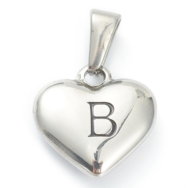 PandaHall 304 Stainless Steel Pendants, Heart with Black Letter, Stainless Steel Color, Letter.B, 16x16x4.5mm, Hole: 7x3mm 304 Stainless...
PandaHall 304 Stainless Steel Pendants, Heart with Black Letter, Stainless Steel Color, Letter.B, 16x16x4.5mm, Hole: 7x3mm 304 Stainless...