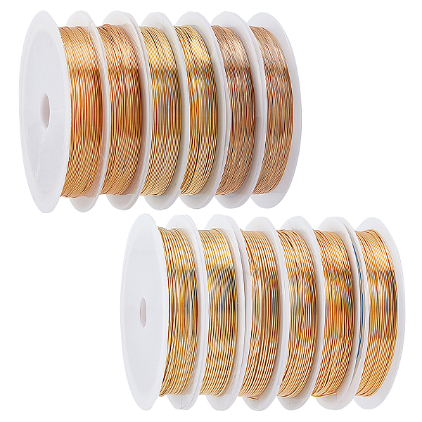 PandaHall ARRICRAFT Round Copper Jewelry Wire, Long-Lasting Plated, Light Gold, 12rolls/sets Copper Round
PandaHall ARRICRAFT Round Copper Jewelry Wire, Long-Lasting Plated, Light Gold, 12rolls/sets Copper Round