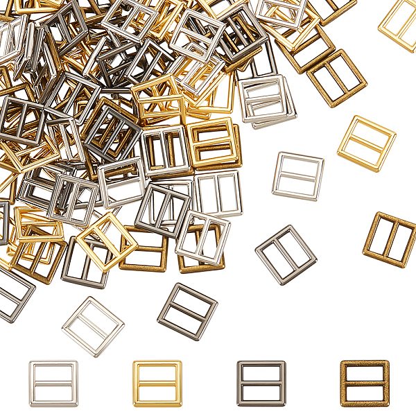 PandaHall Fingerinspire 240Pcs 4 Colors Alloy Slider Buckles, Adjustable Buckle Fasteners, for Doll Clothing Making, Square, Mixed Color...
PandaHall Fingerinspire 240Pcs 4 Colors Alloy Slider Buckles, Adjustable Buckle Fasteners, for Doll Clothing Making, Square, Mixed Color...