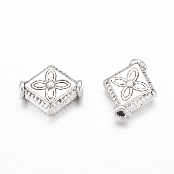 PandaHall Tibetan Style Alloy Beads, Rhombus, Lead Free & Cadmium Free, Antique Silver, 10x9x3mm, Hole: 1mm Alloy Rhombus
PandaHall Tibetan Style Alloy Beads, Rhombus, Lead Free & Cadmium Free, Antique Silver, 10x9x3mm, Hole: 1mm Alloy Rhombus