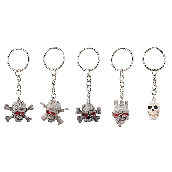 PandaHall Halloween Theme PVC Plastic and Resin Keychain, with Iron Split Key Rings, Skull, WhiteSmoke, 7.6~8cm, Skull..., White
PandaHall Halloween Theme PVC Plastic and Resin Keychain, with Iron Split Key Rings, Skull, WhiteSmoke, 7.6~8cm, Skull..., White