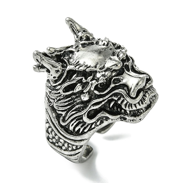 PandaHall Dragon Alloy Open Cuff Rings for Men, Lead Free & Cadmium Free, Antique Silver, 24mm, Inner Diameter: Adjustable Alloy Dragon
PandaHall Dragon Alloy Open Cuff Rings for Men, Lead Free & Cadmium Free, Antique Silver, 24mm, Inner Diameter: Adjustable Alloy Dragon