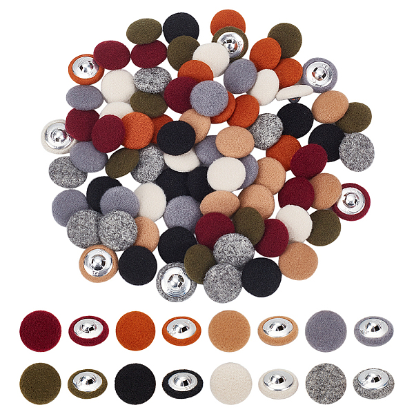 PandaHall WADORN 8 Colors 20.5mm Woolen Fabric Cloth Covered Buttons, 80Pcs Shank Round Buttons Flat Back Fabric Covered Buttons Sewing..., Multicolor
PandaHall WADORN 8 Colors 20.5mm Woolen Fabric Cloth Covered Buttons, 80Pcs Shank Round Buttons Flat Back Fabric Covered Buttons Sewing..., Multicolor