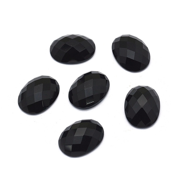 PandaHall Natural Black Agate Cabochons, Faceted, Oval, 20x15x5.5mm Black Agate Oval
PandaHall Natural Black Agate Cabochons, Faceted, Oval, 20x15x5.5mm Black Agate Oval