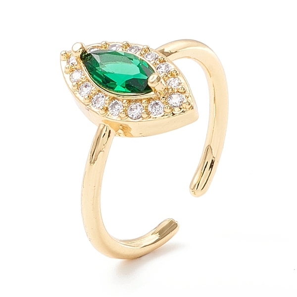 PandaHall Green Cubic Zirconia Horse Eye Cuff Ring, Exquisite Brass Open Ring for Women, Cadmium Free & Lead Free, Real 18K Gold Plated, US...
PandaHall Green Cubic Zirconia Horse Eye Cuff Ring, Exquisite Brass Open Ring for Women, Cadmium Free & Lead Free, Real 18K Gold Plated, US...