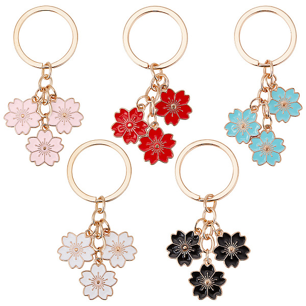 PandaHall CRASPIRE 5 Color Sakura Enamel Keychain Flower Key Chain Alloy Hanging Pendant Floral Colorful Charm Keyrings for Purse Earphone..., Multicolor
PandaHall CRASPIRE 5 Color Sakura Enamel Keychain Flower Key Chain Alloy Hanging Pendant Floral Colorful Charm Keyrings for Purse Earphone..., Multicolor
