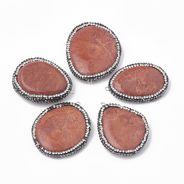 PandaHall Synthetic Coral Pendants, with Rhinestone and Iron Findings, Nuggets, Platinum, Salmon, 46~53x32~41x9~12mm, Hole: 1.5mm Synthetic..., Red
PandaHall Synthetic Coral Pendants, with Rhinestone and Iron Findings, Nuggets, Platinum, Salmon, 46~53x32~41x9~12mm, Hole: 1.5mm Synthetic..., Red