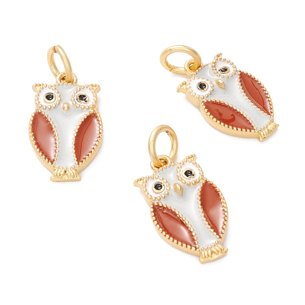 PandaHall Brass Pendants, with Enamel, Long-Lastinbg Plateed, Owl, Sienna, 18x10.5x2mm, Hole: 4mm Brass+Enamel Owl Brown
PandaHall Brass Pendants, with Enamel, Long-Lastinbg Plateed, Owl, Sienna, 18x10.5x2mm, Hole: 4mm Brass+Enamel Owl Brown