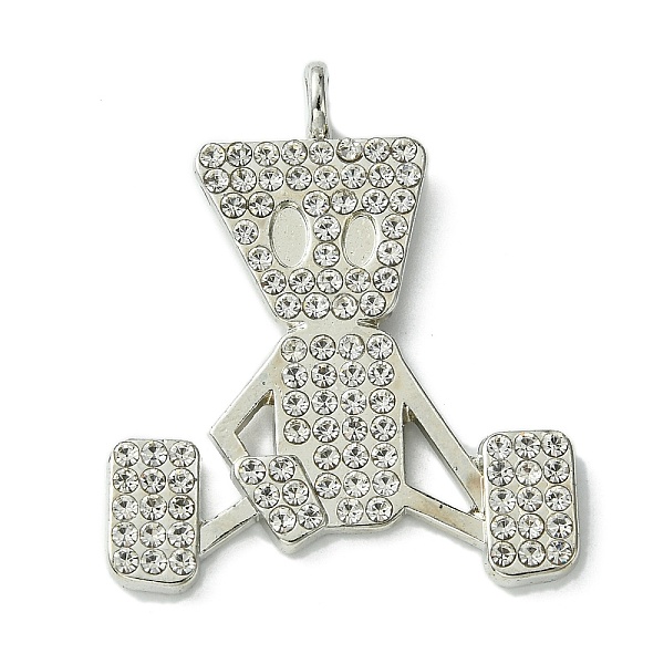 PandaHall Alloy Rhinestone Pendants, Human Charms, Platinum, 37x31x2.3mm, Hole: 3mm Acrylic+Rhinestone Human
PandaHall Alloy Rhinestone Pendants, Human Charms, Platinum, 37x31x2.3mm, Hole: 3mm Acrylic+Rhinestone Human