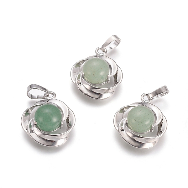 PandaHall Natural Green Aventurine Pendants, with Platinum Tone Brass Findings, Flower, 24x19.4x9.8mm, Hole: 6x3.5mm Green Aventurine Flower
PandaHall Natural Green Aventurine Pendants, with Platinum Tone Brass Findings, Flower, 24x19.4x9.8mm, Hole: 6x3.5mm Green Aventurine Flower
