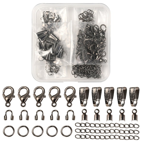 PandaHall DIY Jewelry Making Finding Kit, Including Zinc Alloy Lobster Claw Clasps, Iron Jump Rings & Ends Chains & Crimp Ends, Brass Snap...
PandaHall DIY Jewelry Making Finding Kit, Including Zinc Alloy Lobster Claw Clasps, Iron Jump Rings & Ends Chains & Crimp Ends, Brass Snap...