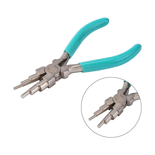 PandaHall 6-in-1 Bail Making Pliers, 45# Carbon Steel 6-Step Multi-Size Wire Looping Forming Pliers, Ferronickel, for Loops and Jump Rings..., Green
PandaHall 6-in-1 Bail Making Pliers, 45# Carbon Steel 6-Step Multi-Size Wire Looping Forming Pliers, Ferronickel, for Loops and Jump Rings..., Green