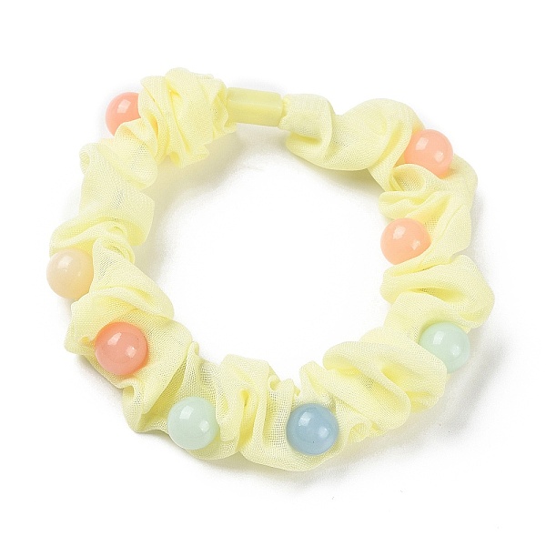 PandaHall Cloth Elastic Hair Ties, with Platic Bead, Hair Accessories for Girls or Women, Champagne Yellow, 17mm, Inner Diameter: 50mm Cloth
PandaHall Cloth Elastic Hair Ties, with Platic Bead, Hair Accessories for Girls or Women, Champagne Yellow, 17mm, Inner Diameter: 50mm Cloth