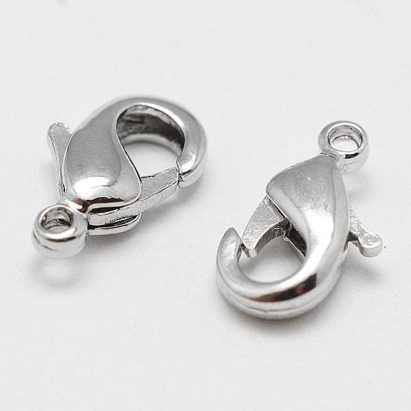 PandaHall Brass Lobster Claw Clasps, Cadmium Free & Nickel Free & Lead Free, Real Platinum Plated, 10x6x2.5mm, Hole: 1.2mm Brass Others
PandaHall Brass Lobster Claw Clasps, Cadmium Free & Nickel Free & Lead Free, Real Platinum Plated, 10x6x2.5mm, Hole: 1.2mm Brass Others