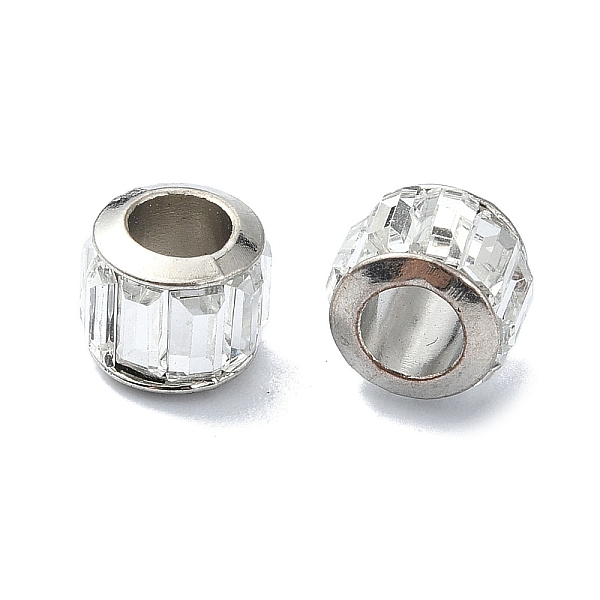 PandaHall Glass European Beads, with Iron Fidning, Column, Clear, 9x7mm, Hole: 5mm Glass+Iron Core Column Clear
PandaHall Glass European Beads, with Iron Fidning, Column, Clear, 9x7mm, Hole: 5mm Glass+Iron Core Column Clear