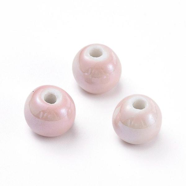PandaHall Handmade Porcelain Beads, Pearlized, Round, Pink, 12mm, Hole: 2~3mm Porcelain Round Pink
PandaHall Handmade Porcelain Beads, Pearlized, Round, Pink, 12mm, Hole: 2~3mm Porcelain Round Pink