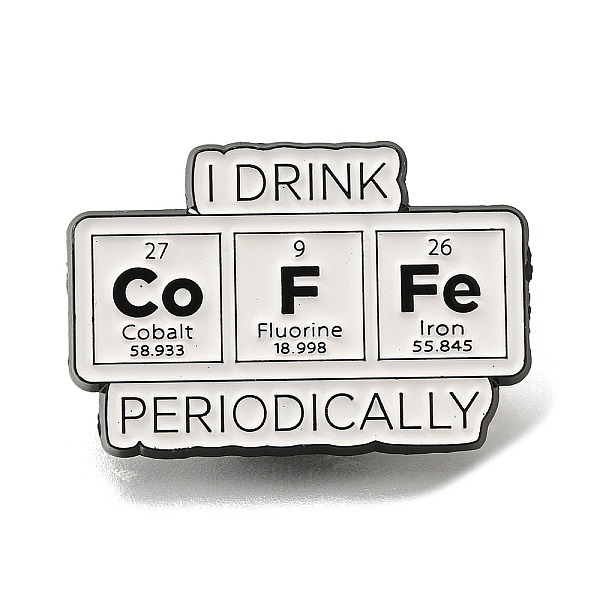 PandaHall Chemistry Theme Safety I drink coffee periodically Enamel Pins, Black Alloy Badge for Suit Shirt Collar, Word, Colorful...
PandaHall Chemistry Theme Safety I drink coffee periodically Enamel Pins, Black Alloy Badge for Suit Shirt Collar, Word, Colorful...