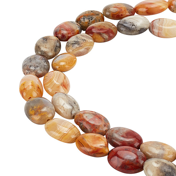 PandaHall ARRICRAFT 1 Strand Natural Crazy Agate Beads Strands, Flat Oval, 13.5x9.5~10x5.5mm, Hole: 1mm, about 27~28pcs/strand...
PandaHall ARRICRAFT 1 Strand Natural Crazy Agate Beads Strands, Flat Oval, 13.5x9.5~10x5.5mm, Hole: 1mm, about 27~28pcs/strand...