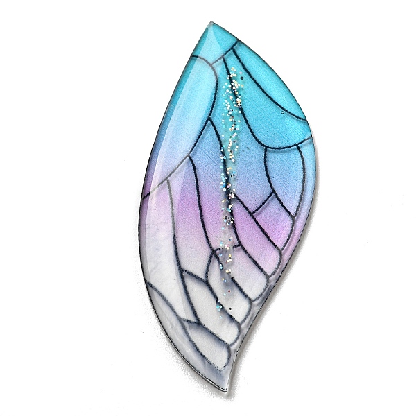 PandaHall Transparent Epoxy Resin Cabochons, with Glitter Powder, Wing, Deep Sky Blue, 50x21x2mm Epoxy Resin Wing
PandaHall Transparent Epoxy Resin Cabochons, with Glitter Powder, Wing, Deep Sky Blue, 50x21x2mm Epoxy Resin Wing