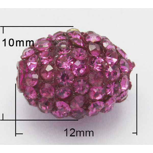 PandaHall Resin Rhinestone Beads, Oval, Camellia, 12x10mm, Hole: 1.5mm Resin+Rhinestone Oval Pink
PandaHall Resin Rhinestone Beads, Oval, Camellia, 12x10mm, Hole: 1.5mm Resin+Rhinestone Oval Pink