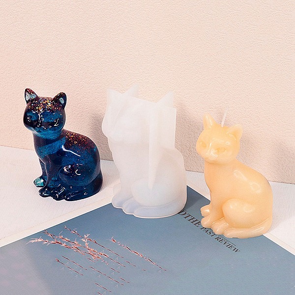 PandaHall DIY Silicone Candle Molds, Resin Casting Molds, For UV Resin, Epoxy Resin Jewelry Making, Cat Shape, 6.9x5.6x11.2cm Silicone Cat...
PandaHall DIY Silicone Candle Molds, Resin Casting Molds, For UV Resin, Epoxy Resin Jewelry Making, Cat Shape, 6.9x5.6x11.2cm Silicone Cat...