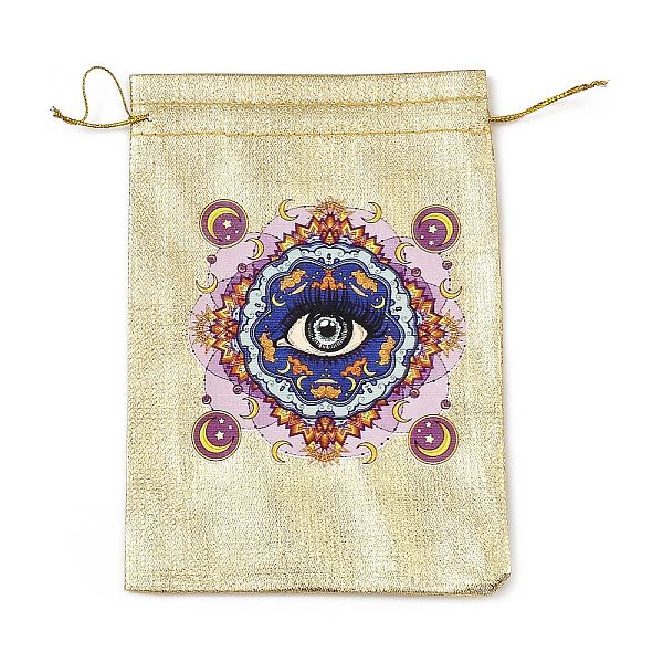 PandaHall Rectangle Polyester Bags with Nylon Cord, Drawstring Pouches, for Gift Wrapping, Gold, Eye, 177~182x127~135x1mm Polyester Eye Gold
PandaHall Rectangle Polyester Bags with Nylon Cord, Drawstring Pouches, for Gift Wrapping, Gold, Eye, 177~182x127~135x1mm Polyester Eye Gold