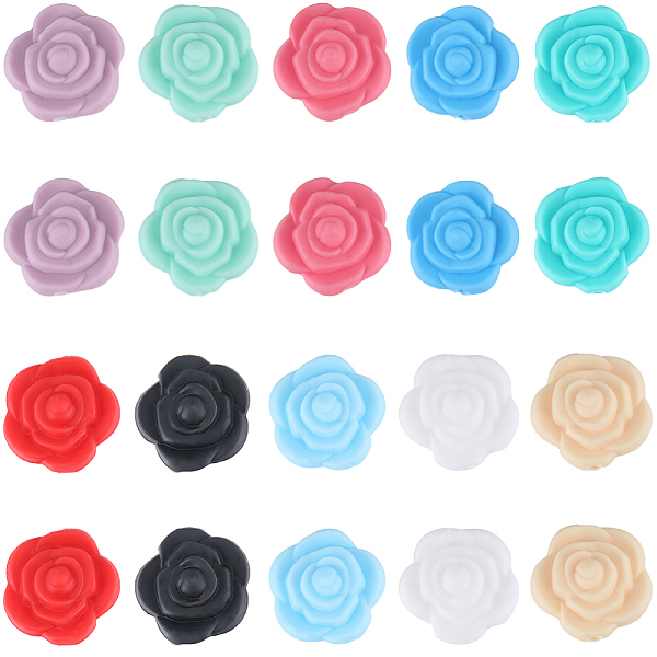 PandaHall SUNNYCLUE 20Pcs 10 Colors Rose Food Grade Eco-Friendly Silicone Beads, Chewing Beads For Teethers, DIY Nursing Necklaces Making..., Multicolor
PandaHall SUNNYCLUE 20Pcs 10 Colors Rose Food Grade Eco-Friendly Silicone Beads, Chewing Beads For Teethers, DIY Nursing Necklaces Making..., Multicolor