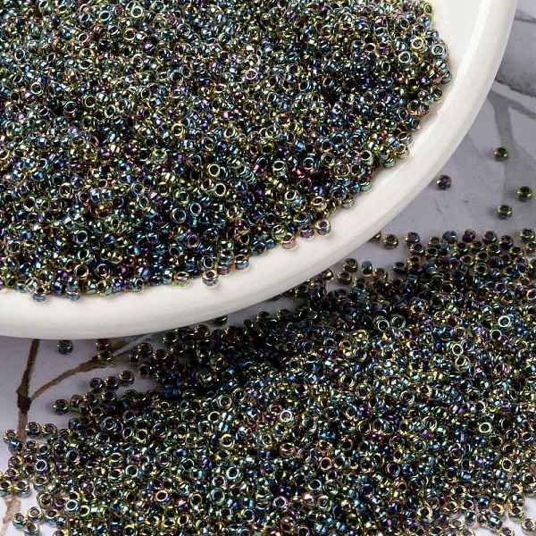PandaHall MIYUKI Round Rocailles Beads, Japanese Seed Beads, (RR343) Dark Lime Lined Peridot, 15/0, 1.5mm, Hole: 0.7mm, about 5555pcs/bottle..., Green
PandaHall MIYUKI Round Rocailles Beads, Japanese Seed Beads, (RR343) Dark Lime Lined Peridot, 15/0, 1.5mm, Hole: 0.7mm, about 5555pcs/bottle..., Green