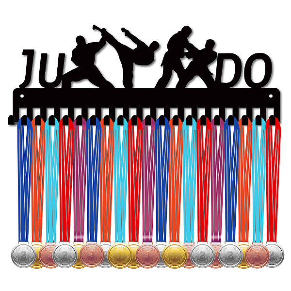 PandaHall Iron Medal Holder Frame, Medals Display Hanger Rack, 20 Hooks, with Screws, Judo Pattern, 145x400mm, Hole: 5mm Iron Sports
PandaHall Iron Medal Holder Frame, Medals Display Hanger Rack, 20 Hooks, with Screws, Judo Pattern, 145x400mm, Hole: 5mm Iron Sports