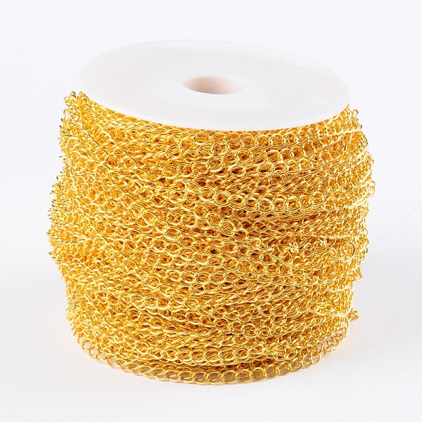 PandaHall Iron Side Twisted Chain, Unwelded, with Spool, Lead Free & Nickel Free, Golden Color, Size: Chains: about 7mm long, 5mm wide...
PandaHall Iron Side Twisted Chain, Unwelded, with Spool, Lead Free & Nickel Free, Golden Color, Size: Chains: about 7mm long, 5mm wide...