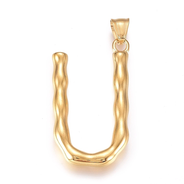 PandaHall 304 Stainless Steel Pendants, Bamboo Shaped Letter, Golden, Letter.U, 48x26x6mm, Hole: 5x8mm 304 Stainless Steel Letter U
PandaHall 304 Stainless Steel Pendants, Bamboo Shaped Letter, Golden, Letter.U, 48x26x6mm, Hole: 5x8mm 304 Stainless Steel Letter U