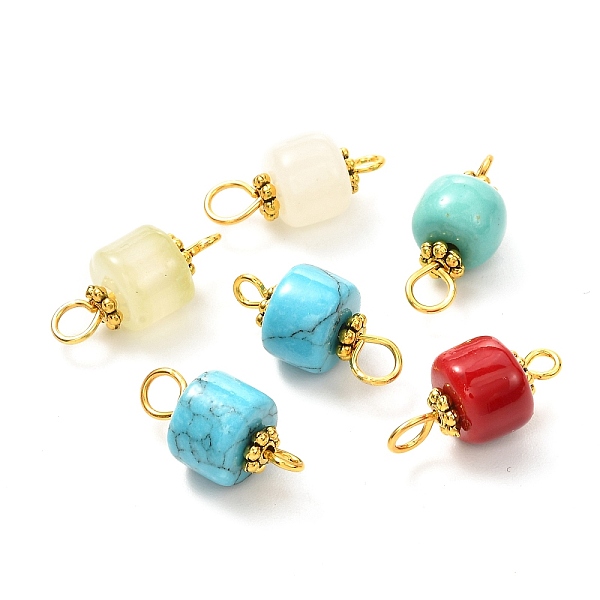 PandaHall Natural Mixed Gemstone Connector Charms, Column Links with Golden Plated Brass Double Loops, 17x8mm, Hole: 1.8mm & 3.5mm Mixed...
PandaHall Natural Mixed Gemstone Connector Charms, Column Links with Golden Plated Brass Double Loops, 17x8mm, Hole: 1.8mm & 3.5mm Mixed...