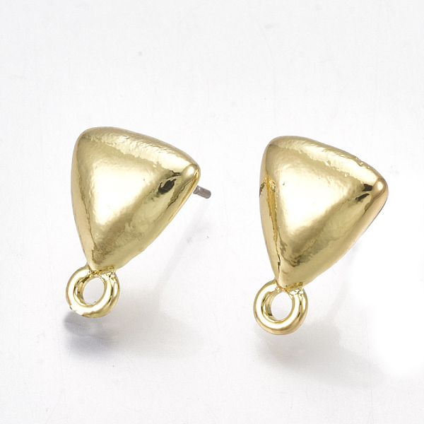 PandaHall Alloy Stud Earring Findings, with Steel Pins, with Loop, Triangle, Light Gold, 14.5x10.5mm, Hole: 2mm, Pin: 0.7mm Alloy Triangle
PandaHall Alloy Stud Earring Findings, with Steel Pins, with Loop, Triangle, Light Gold, 14.5x10.5mm, Hole: 2mm, Pin: 0.7mm Alloy Triangle