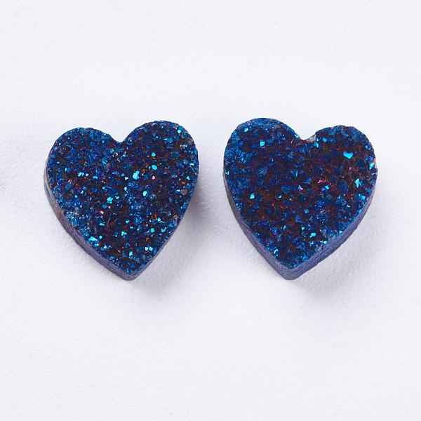 PandaHall Electroplate Natural Druzy Agate Beads, Heart, 9~10x9~10x5~7mm, Hole: 1~2mm Druzy Agate Heart
PandaHall Electroplate Natural Druzy Agate Beads, Heart, 9~10x9~10x5~7mm, Hole: 1~2mm Druzy Agate Heart