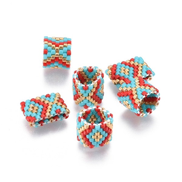 PandaHall MIYUKI & TOHO Handmade Japanese Seed Beads, Loom Pattern, Ring, Colorful, 14~15x9.5~10x3.5~4mm Glass Ring
PandaHall MIYUKI & TOHO Handmade Japanese Seed Beads, Loom Pattern, Ring, Colorful, 14~15x9.5~10x3.5~4mm Glass Ring