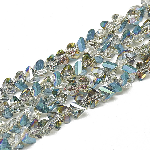 PandaHall Electroplate Glass Beads Strands, Faceted Triangle, Dark Turquoise, 6x5x4mm, Hole: 1.2mm, about 100pcs/strand, 12.99 inch Glass..., Cyan
PandaHall Electroplate Glass Beads Strands, Faceted Triangle, Dark Turquoise, 6x5x4mm, Hole: 1.2mm, about 100pcs/strand, 12.99 inch Glass..., Cyan