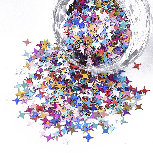 PandaHall Ornament Accessories, PET Plastic Paillette/Sequins Beads, No Hole/Undrilled Beads, Star, Mixed Color, 4x4x0.1mm, about..., Multicolor
PandaHall Ornament Accessories, PET Plastic Paillette/Sequins Beads, No Hole/Undrilled Beads, Star, Mixed Color, 4x4x0.1mm, about..., Multicolor