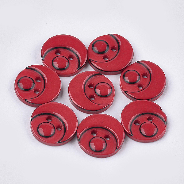 PandaHall Resin Buttons, 2-Hole, Flat Round, Crimson, 15x3mm, Hole: 2mm, about 1000pcs/bag Resin Flat Round Pink
PandaHall Resin Buttons, 2-Hole, Flat Round, Crimson, 15x3mm, Hole: 2mm, about 1000pcs/bag Resin Flat Round Pink