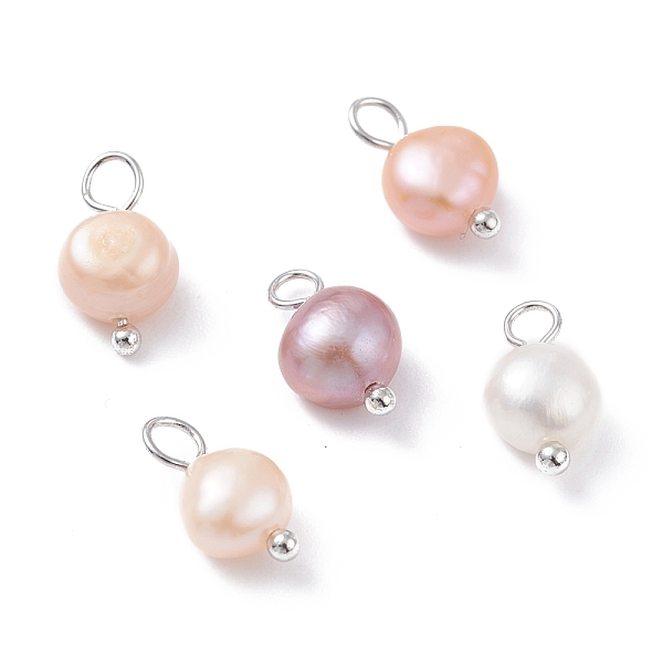PandaHall Natural Cultured Freshwater Pearl Charms, with Platinum Brass Ball Head pins, Oval, Seashell Color, 10~12x6.5~8x4~5.5mm, Hole...
PandaHall Natural Cultured Freshwater Pearl Charms, with Platinum Brass Ball Head pins, Oval, Seashell Color, 10~12x6.5~8x4~5.5mm, Hole...