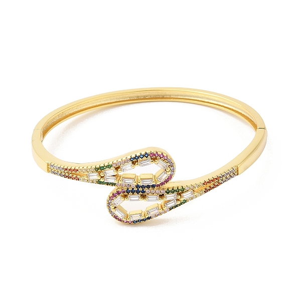 PandaHall Colorful Cubic Zirconia Hollow Out Teardrop Hinged Bangle, Brass Jewelry for Women, Real 16K Gold Plated, Inner Diameter...
PandaHall Colorful Cubic Zirconia Hollow Out Teardrop Hinged Bangle, Brass Jewelry for Women, Real 16K Gold Plated, Inner Diameter...