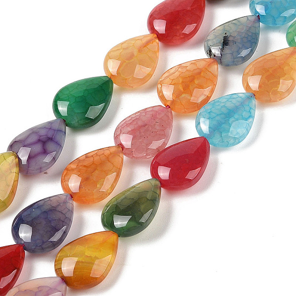 PandaHall Natural Agate Beads Strands, Dyed & Heated, Teardrop, Mixed Color, 17x13x7mm, Hole: 1.5mm, about 23pcs/strand, 15.75''(40cm)..., Multicolor
PandaHall Natural Agate Beads Strands, Dyed & Heated, Teardrop, Mixed Color, 17x13x7mm, Hole: 1.5mm, about 23pcs/strand, 15.75''(40cm)..., Multicolor