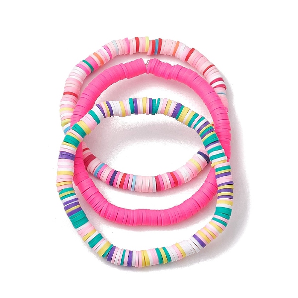PandaHall 3Pcs 3 Colors Polymer Clay Disc Beaded Stretch Bracelet Sets, Stackable Bracelets for Women, Mixed Color, Inner Diameter: 2-1/2..., Multicolor
PandaHall 3Pcs 3 Colors Polymer Clay Disc Beaded Stretch Bracelet Sets, Stackable Bracelets for Women, Mixed Color, Inner Diameter: 2-1/2..., Multicolor