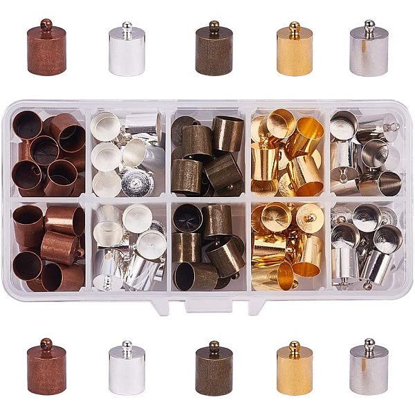PandaHall Brass Cord Ends, Mixed Color, 14x10mm, Hole: 1mm, Inner Diameter: 9mm, 13.5x7x3cm, 100pcs/set Brass Multicolor
PandaHall Brass Cord Ends, Mixed Color, 14x10mm, Hole: 1mm, Inner Diameter: 9mm, 13.5x7x3cm, 100pcs/set Brass Multicolor